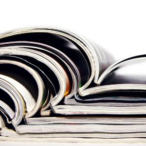 magazine spines