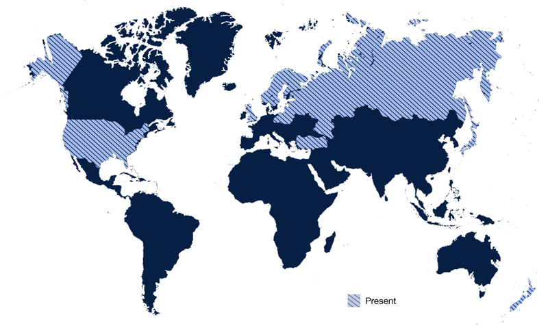 Global distribution of Sitona lepidus